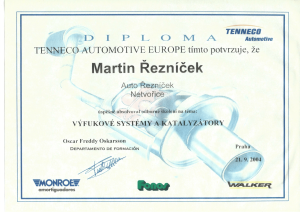 Certifikát Katalyzátory-1